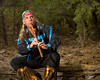 Wolfs Robe at Grand Canyon : Native American flute Player Wolfs Robe