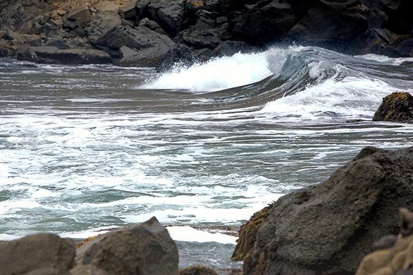 The surf at Pfeiffer Beach